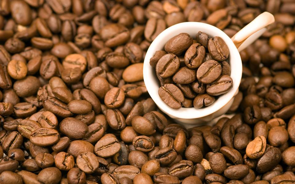 Coffee beans and brewing equipment