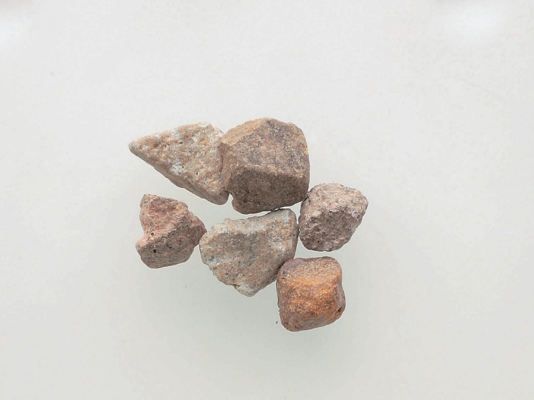 Stones mixed with coffee beans