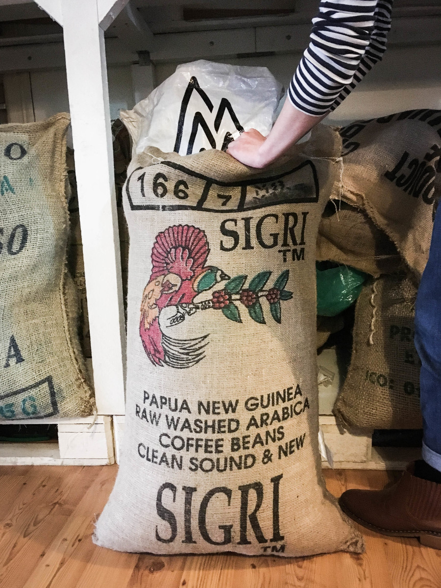 Bird of Paradise Pattern on Coffee Bags