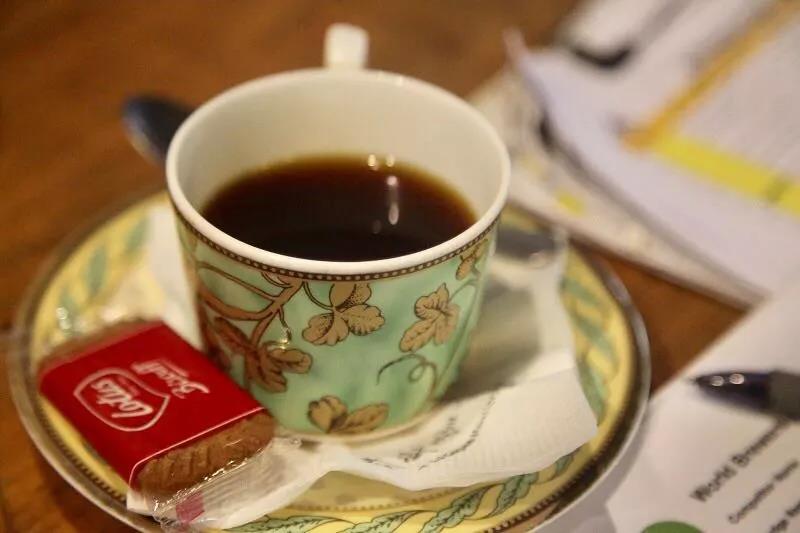 Coffee wet aroma evaluation process