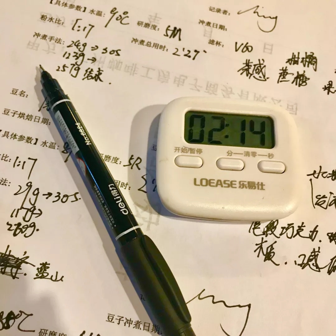 Coffee beans and brewing equipment