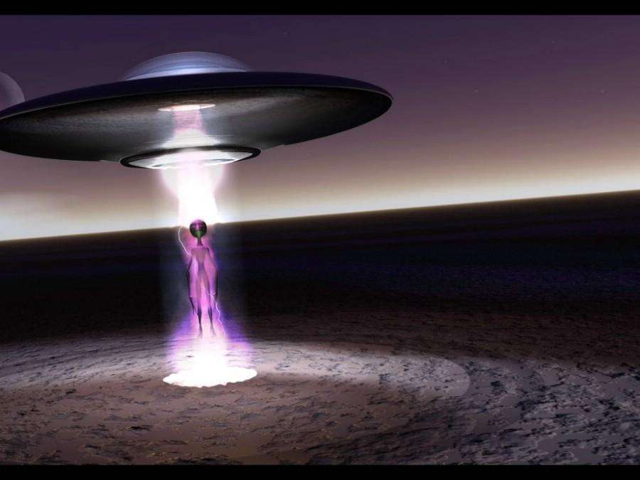 A typical flying saucer image