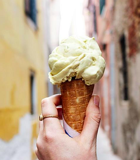 Italian gelato has a more delicate and smooth texture than regular ice cream, with lower fat content and is healthier.