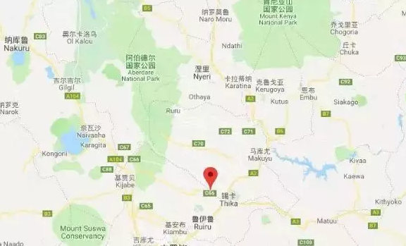 Thika region landscape