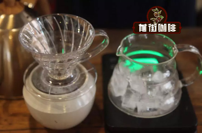 Iced pour-over setup