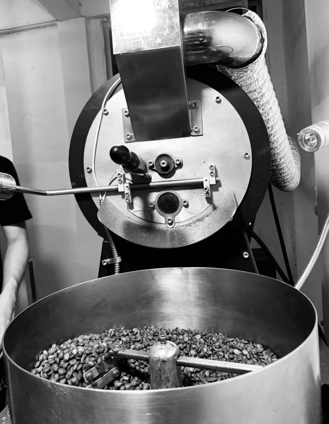 Preparation of coffee beans for the event