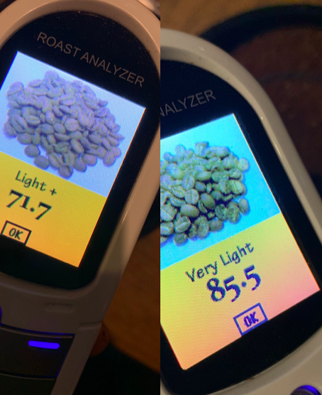 Close-up of roasted coffee beans