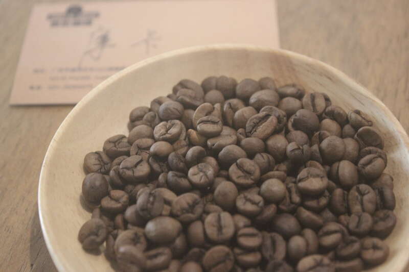 Roasted Mocha beans side view