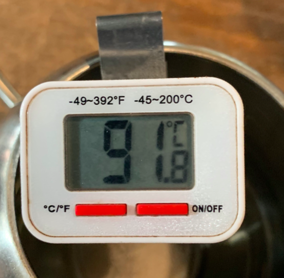 91°C brewing process