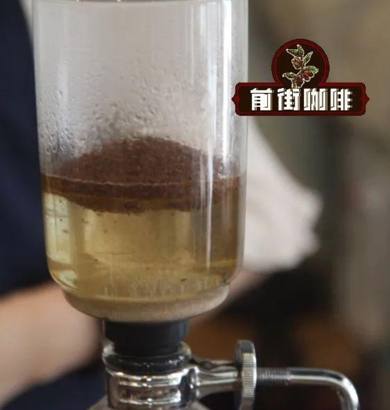 Stirring coffee in siphon pot