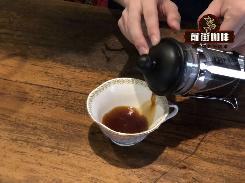 Pouring coffee into cup