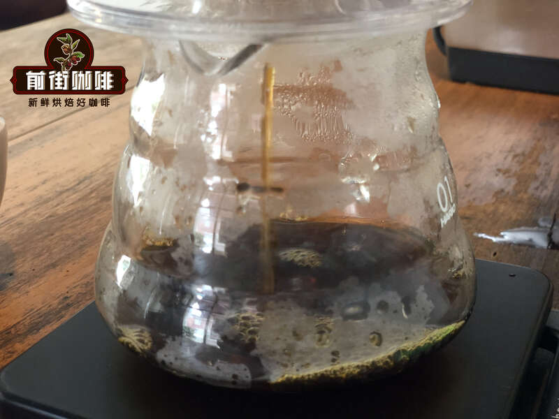 Completed coffee brewing in V60 dripper