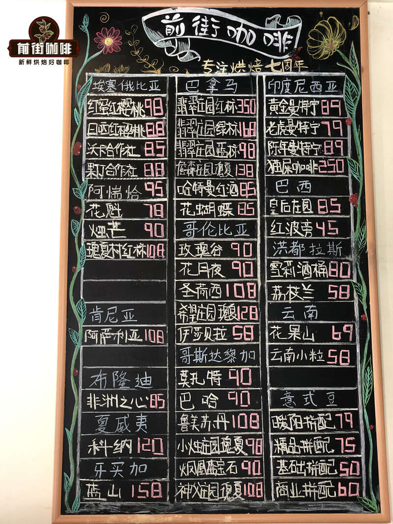 Coffee bean selection guide