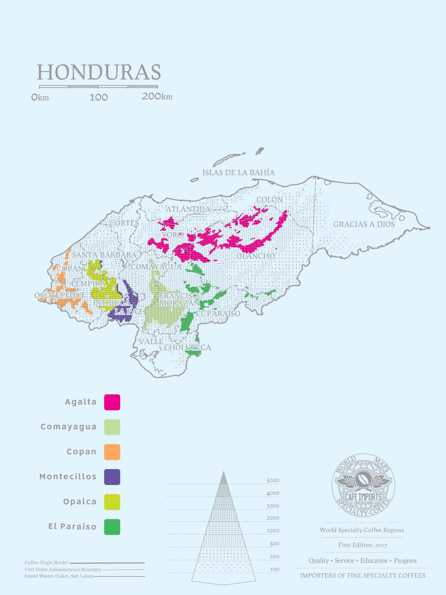 Honduras coffee growing region