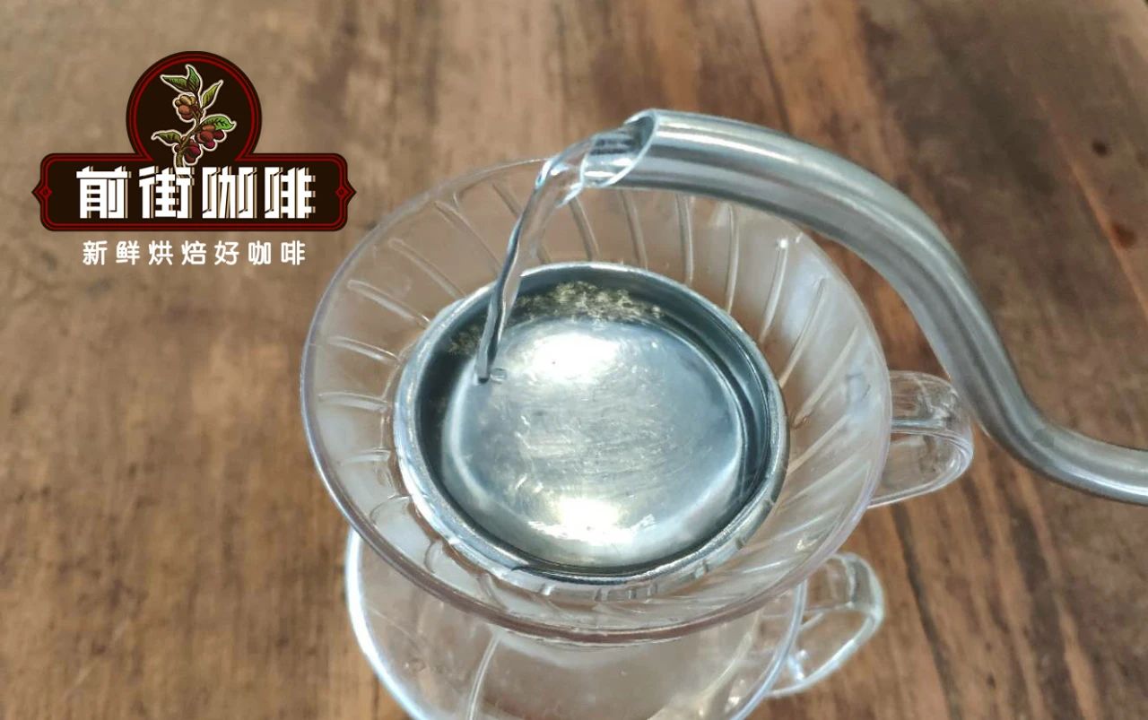 Circular pour-over technique demonstration showing spiral water flow pattern