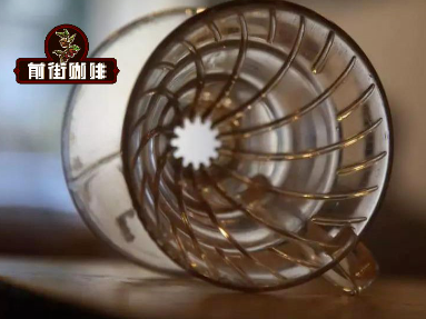 V60 pour-over coffee dripper with spiral rib design