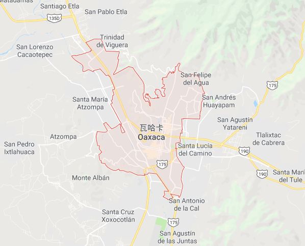 Oaxaca Pluma coffee growing region