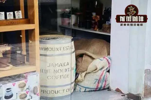 Blue Mountain coffee beans display