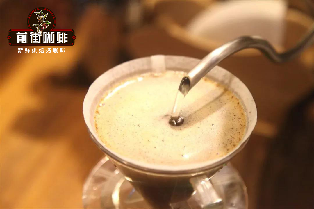 Coffee blooming process showing water penetration