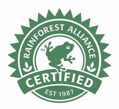 Rainforest Alliance certification frog logo