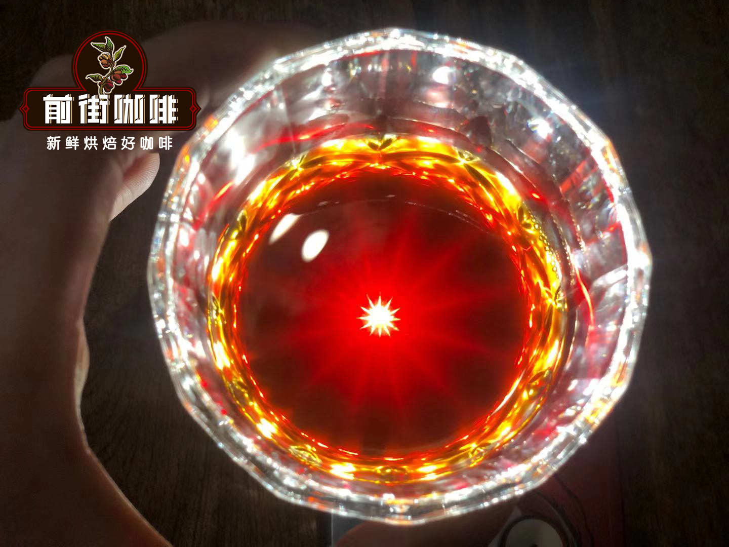 Clear cold drip coffee in glass