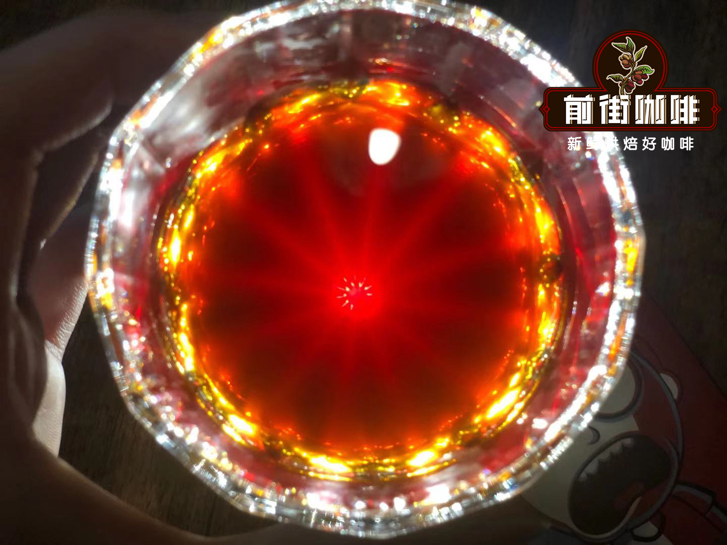 Hazy cold brew coffee in glass