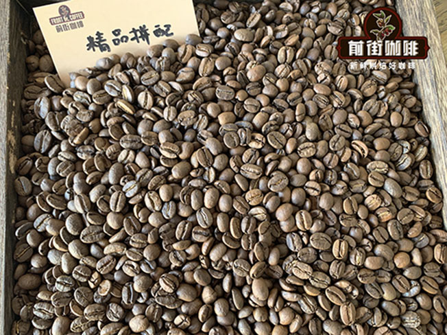 Coffee beans from Colombia and Brazil being displayed