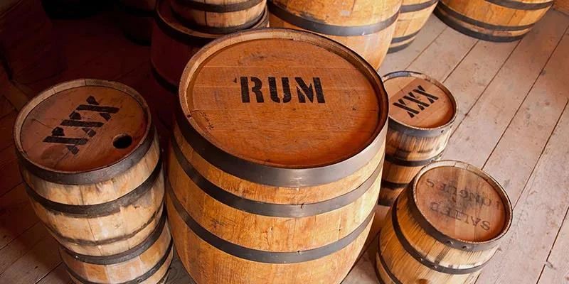 Natural rum barrel fermentation process