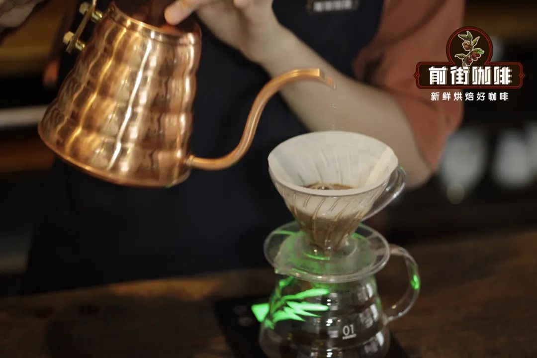 Pour-over coffee brewing process