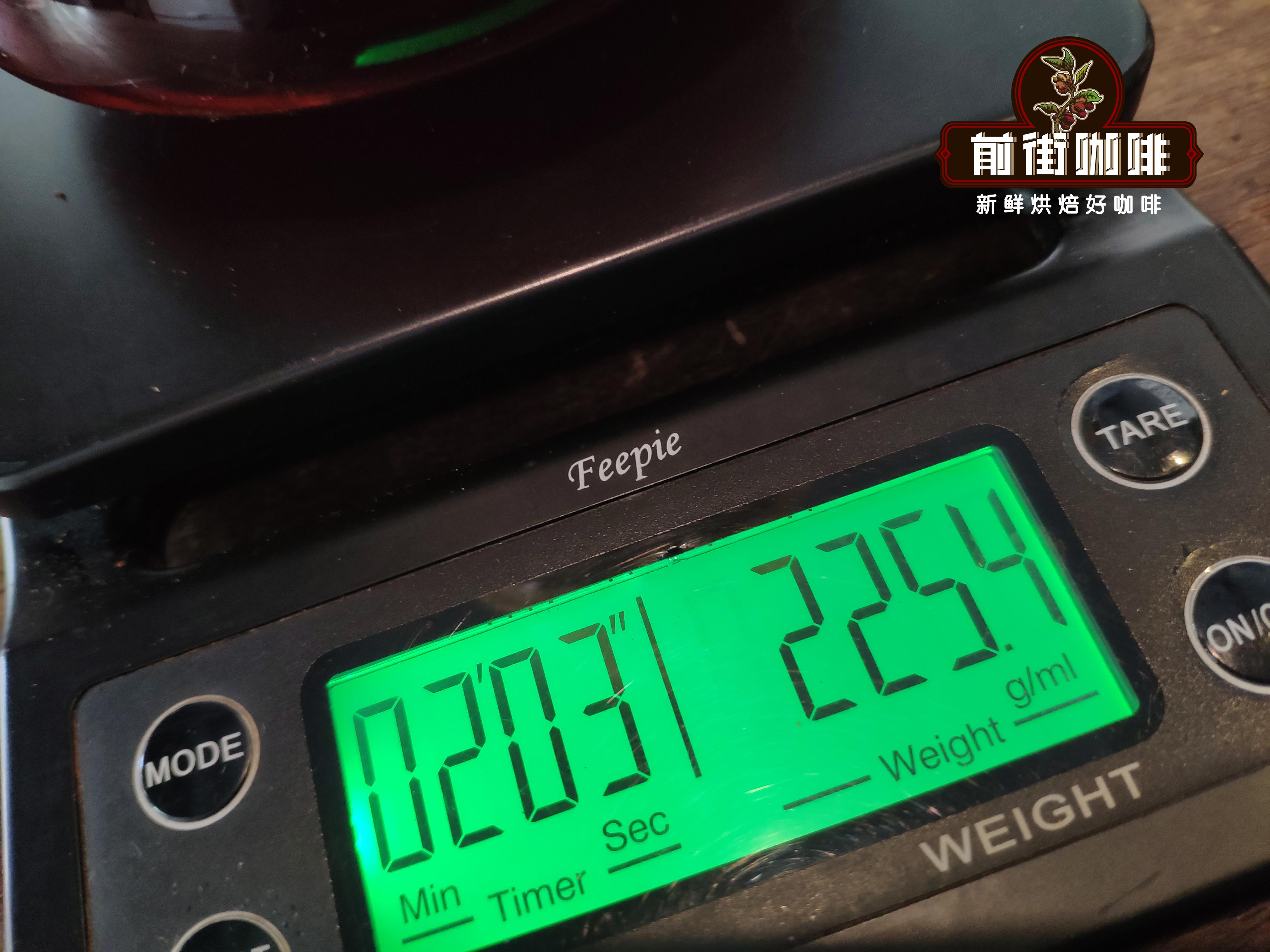 Coffee-to-water ratio demonstration