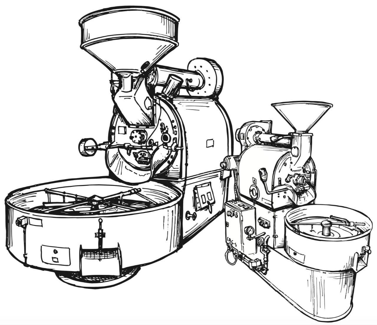 Types of coffee roasting machines