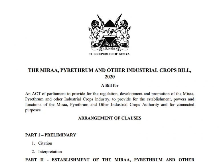 Kenya coffee export process diagram