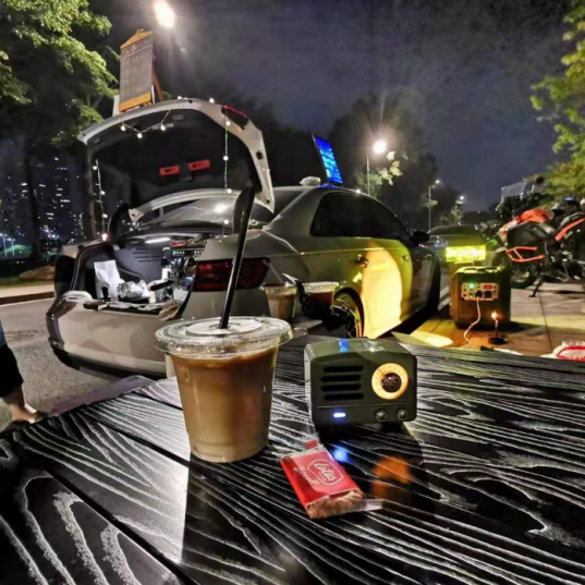 Coffee truck setup