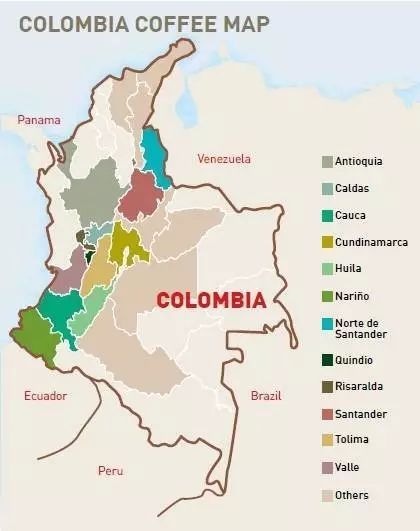 Colombia coffee landscape