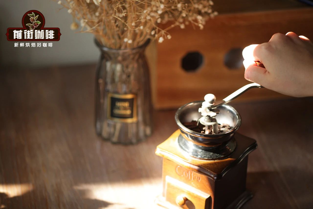 Coffee beans and grinder