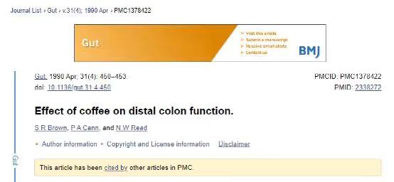 Coffee digestion study visualization