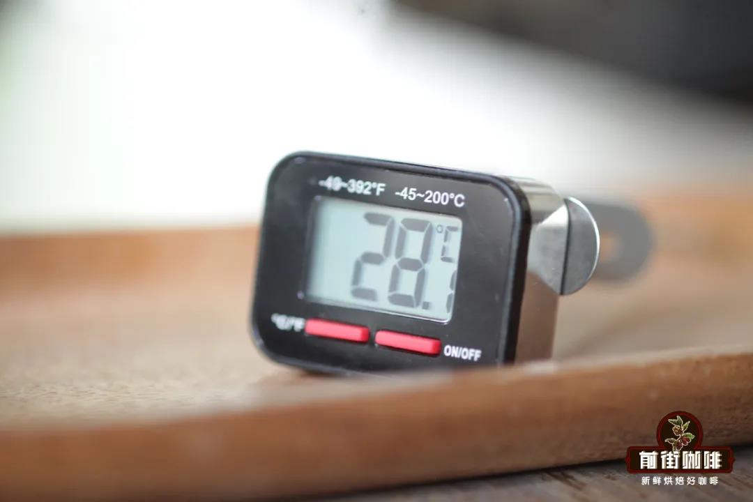 Digital thermometer for coffee