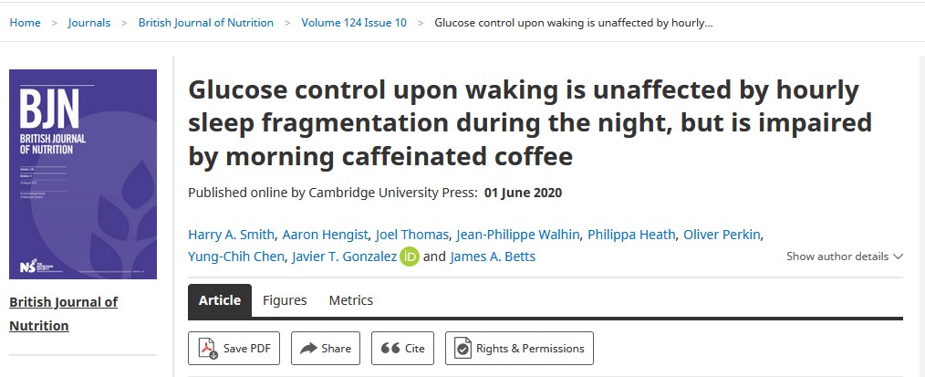 Coffee consumption study