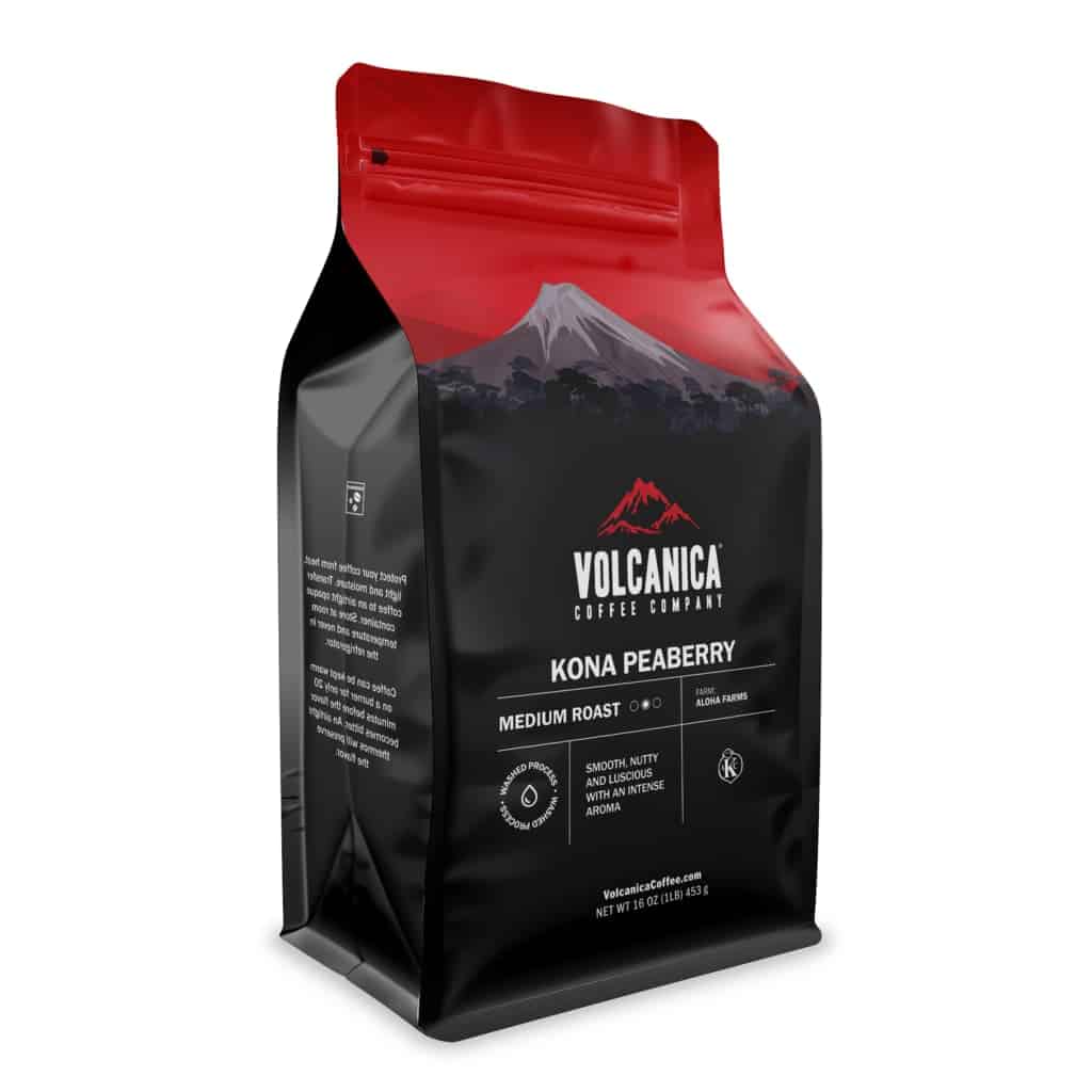 Volcanica Coffee Company – Peaberry Whole Bean Kona Coffee