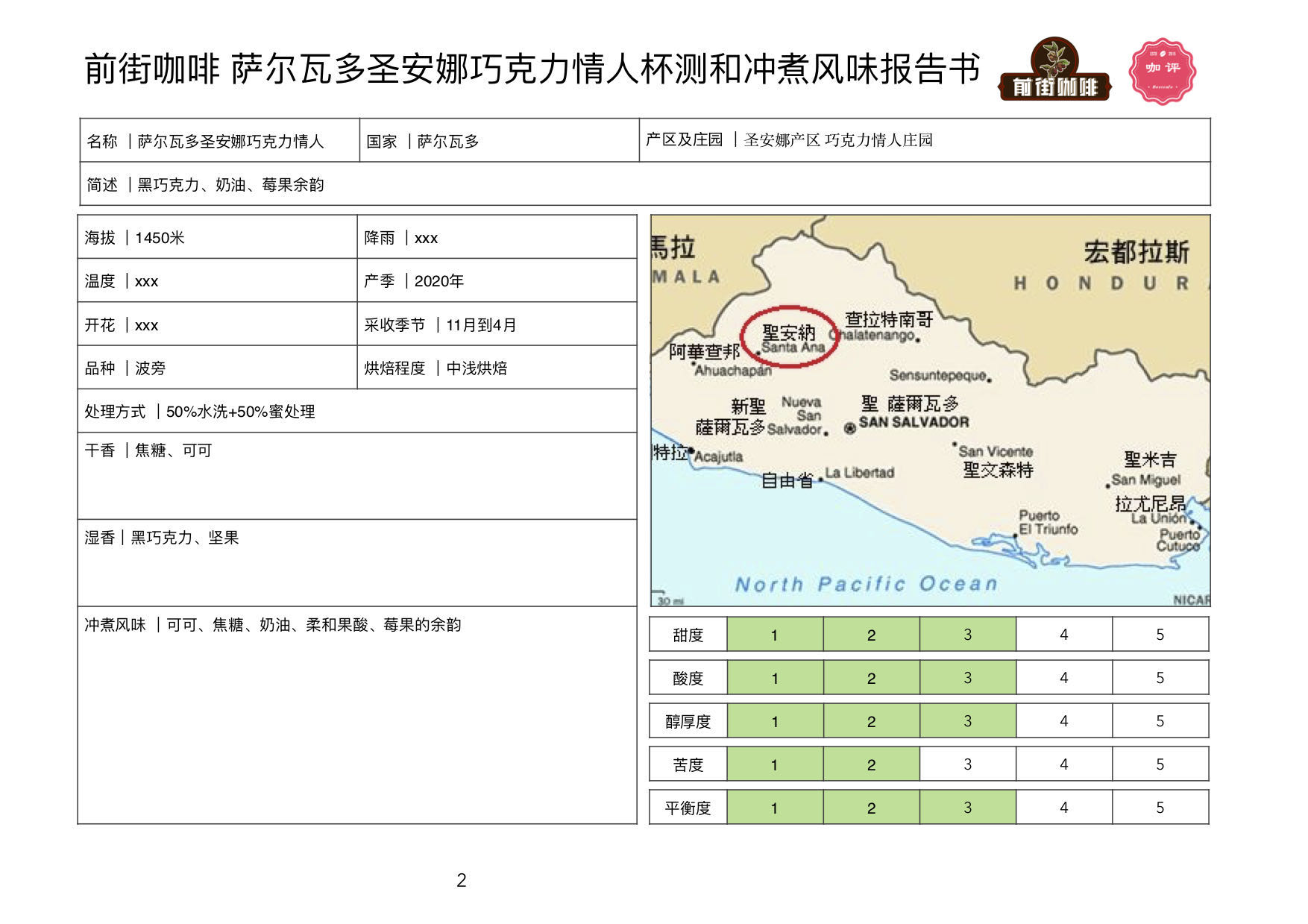 Coffee plantation landscape in Apaneca-Ilamatepec region