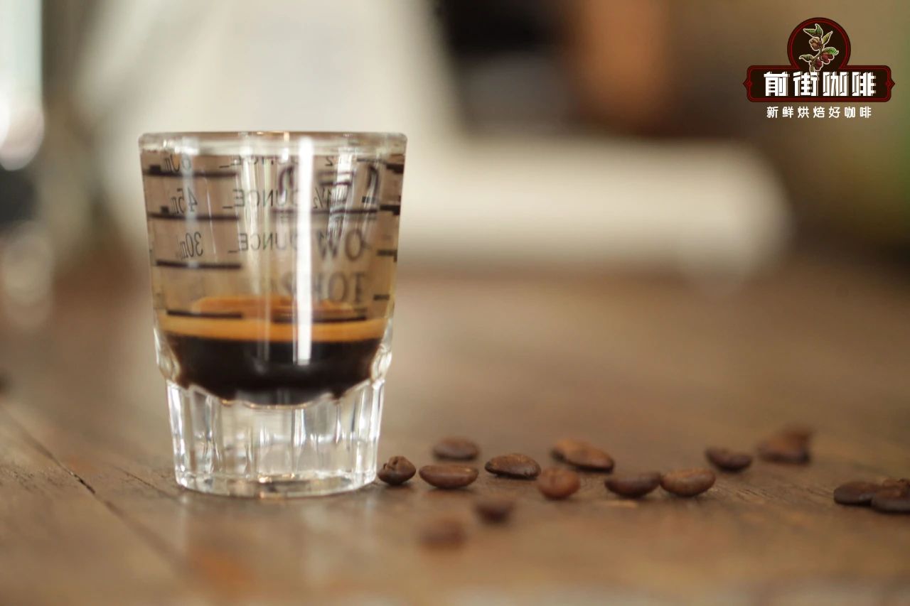 Ristretto coffee crema and appearance