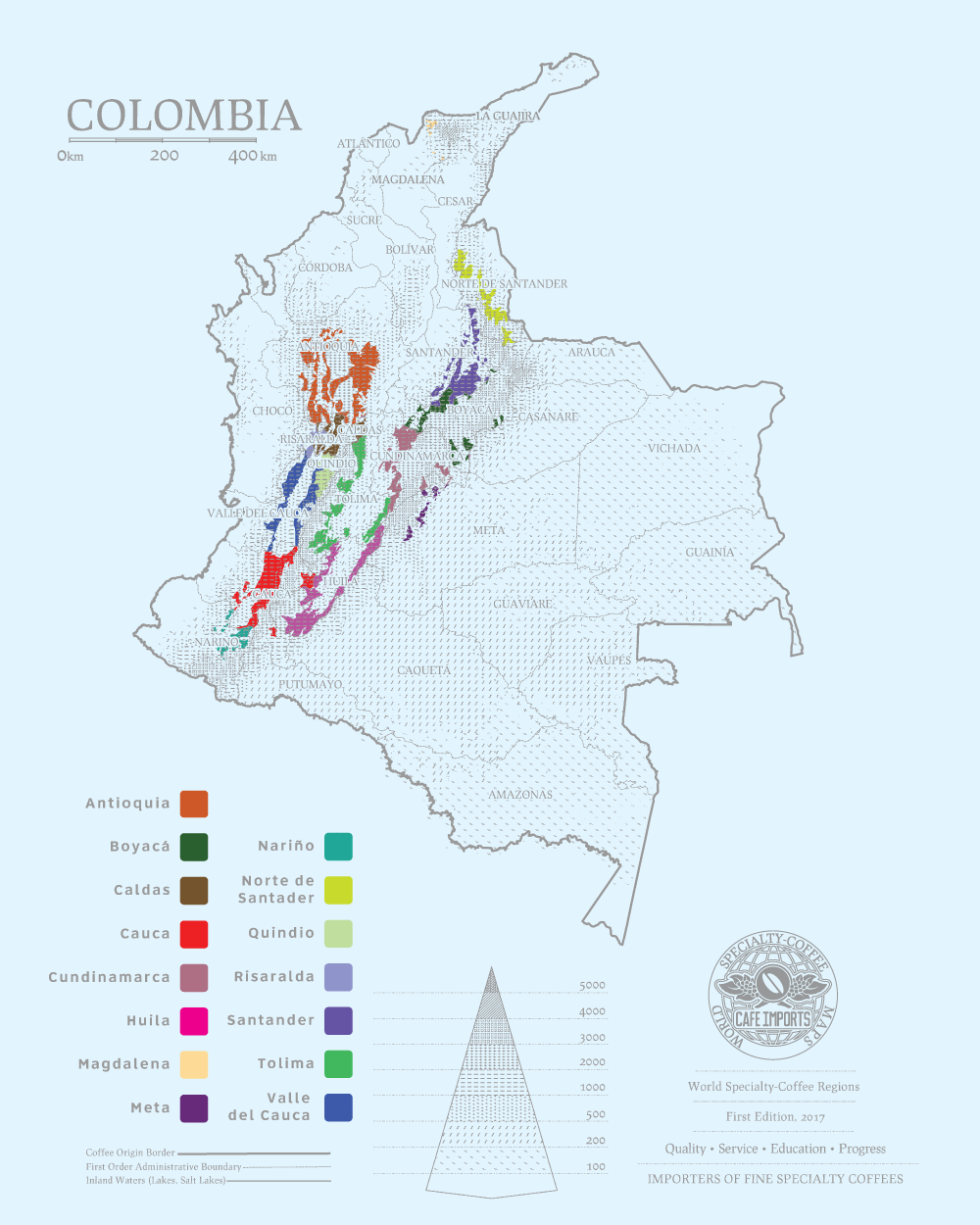 Huila Region Map