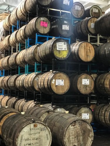 Barrel aged coffee beans