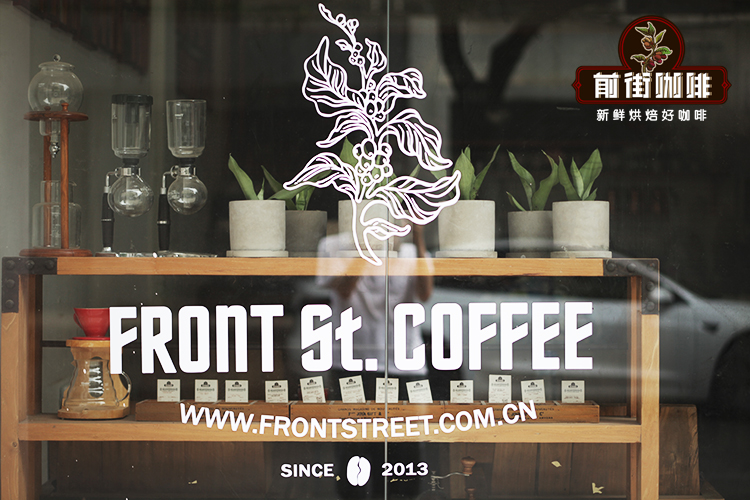 Cafe counter with various drinks