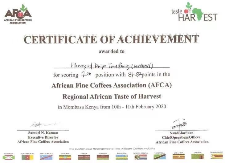 Amederaro coffee beans close-up