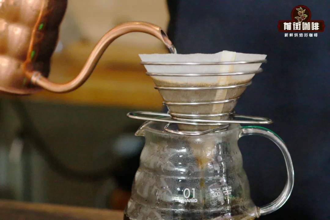 Continuing the pour-over process in stages